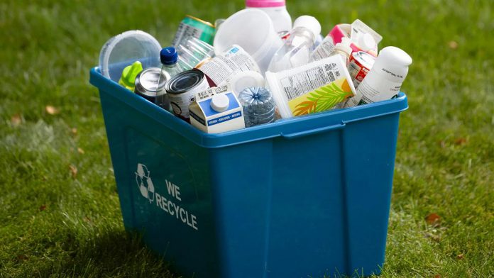 As of January 1, 2026, additional items that can be put in your blue box including hot and cold beverage cups, black plastic containers, toothpaste tubes, foam packaging, chip bags, and more. (Photo: Circular Materials)