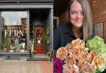 Shop the Boro: Decorate your home with fresh cut flowers at Sweet Fern Floral Studio in downtown Peterborough Give the gift of fresh cut flowers this holiday season by shopping at Sweet Fern Floral Studio on Water Street in downtown Peterborough. Owner and lead designer Angela McDonald offers stunning pre-made and custom floral arrangements and wrapped bouquets, including customizable holiday arrangements and centrepieces, as well as home décor, locally made art, and sweet treats to add to your gift or enhance your holiday celebration. (Photos courtesy of Sweet Fern Floral Studio)