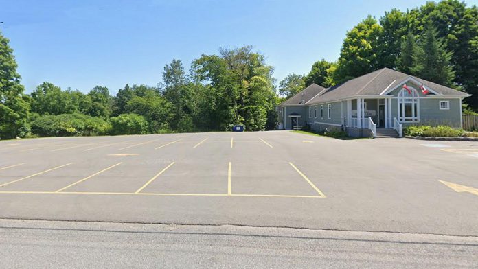 Construction is set to begin on January 9, 2026 on a 150-seat outdoor amphitheatre and trail head beside Lakehurst Hall, located at 259 Lakehurst Circle Road in the Municipality of Trent Lakes west of Buckhorn. The new outdoor amphitheatre and trail head will be located in a grassy low-lying area south of the parking lot. (Photo: Google Maps) located at 259 Lakehurst Circle Road in the Municipality of Trent Lakes. (Photo: Google Maps)