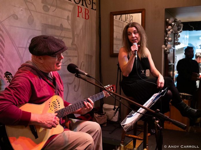 Jazz musicians Marsala Lukianchuk and Mike Graham are hosting their annual Christmas show at the Black Horse Pub in downtown Peterborough on Friday evening. (Photo: Andy Carroll)