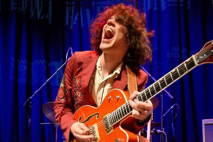 Peterborough rockabilly musician Nicholas Campbell and his band The Metre Cheaters perform at Jethro's Bar + Stage in downtown Peterborough on Friday night. (Photo: Mikki Simeunovich)