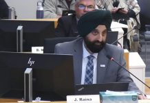 City of Peterborough CAO Jasbir Raina first described a proposed independent review of the effectivness and efficiency of municipal operations and service delivery during a February 3, 2025 city council meeting where the city's 2025 budget was approved. (kawarthaNOW screenshot of City of Peterborough video)