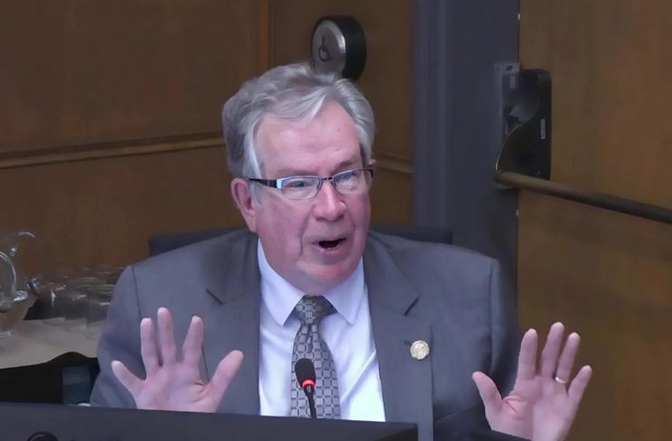 Peterborough newsmaker of 2025: Mayor Jeff Leal Peterborough Mayor Jeff Leal during a city council meeting. (kawarthaNOW screenshot of City of Peterborough video)