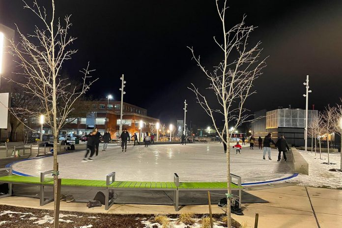 The public skating rink at Quaker Foods City Square in downtown Peterborough. (Photo: City of Peterborough / Facebook) The public skating rink at Quaker Foods City Square in downtown Peterborough. (Photo: City of Peterborough / Facebook)
