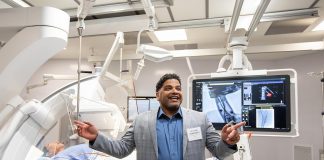 Peterborough Regional Health Centre celebrates opening of donor-funded interventional radiology suites Dr. Fady Abdelsayed, interventional radiologist at Peterborough Regional Health Centre (PRHC), led a donor and media tour on December 9, 2025 of the hospital's interventional radiology suites, including two expanded and upgraded existing suites, a new third suite, and an expansion of the preparation and recovery area, all made possible by a $6 million donor-funded investment. (Photo: Jordan Lyall / kawarthaNOW)