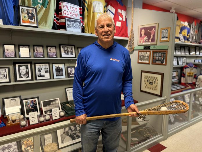 Three-time Mann Cup lacrosse champion, Ontario Lacrosse Hall of Famer, and Peterborough Century 21 Lakers board member Len Powers is a grateful patient of the Peterborough Regional Health Centre (PRHC). Powers and his family experienced anxieties while they were waiting for lab results to confirm whether he had prostate cancer and needed to begin life-saving treatment. He is sharing the story of his healthcare journey in support of the PRHC Foundation's $70 million Campaign for PRHC, which includes bringing digital pathology to the regional hospital so future cancer patients will not face those same anxieties. (Photo courtesy of PRHC Foundation) Three-time Mann Cup lacrosse champion, Ontario Lacrosse Hall of Famer, and Peterborough Century 21 Lakers board member Len Powers is a grateful patient of the Peterborough Regional Health Centre (PRHC). Powers and his family experienced anxieties while they were waiting for lab results to confirm whether he had prostate cancer and needed to begin life-saving treatment. He is sharing the story of his healthcare journey in support of the PRHC Foundation's $70 million Campaign for PRHC, which includes bringing digital pathology to the regional hospital so future cancer patients will not face those same anxieties. (Photo courtesy of PRHC Foundation)