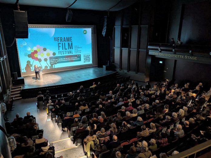 For more than two decades, the ReFrame Film Festival has been bringing thought-provoking social and environmental justice documentaries from around the world to audiences in Nogojiwanong/Peterborough, expanding the festival in recent years to include a virtual program available to audiences across Canada. The 2026 festival will present more than 40 films, with in-person screenings as well as Q&As, panels, and performances in downtown Peterborough from January 30 to February 1 followed by a virtual program from February 3 to 8. (Photo courtesy of ReFrame Film Festival) For more than two decades, the ReFrame Film Festival has been bringing thought-provoking social and environmental justice documentaries from around the world to audiences in Nogojiwanong/Peterborough, expanding the festival in recent years to include a virtual program available to audiences across Canada. The 2026 festival will present more than 40 films, with in-person screenings as well as Q&As, panels, and performances in downtown Peterborough from January 30 to February 1 followed by a virtual program from February 3 to 8. (Photo courtesy of ReFrame Film Festival)