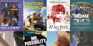 Six of the more than 40 social and environmental documentary films to be screened during the 2026 ReFrame Film Festival, which runs in person in downtown Peterborough from January 30 to February 1 and online across Canada from February 3 to 8. Pictured (left to right, top and bottom) are the feature films "Holloway," "Future Council," and "At All Kosts," along with local films "Home," "Echoes in the Steel," "Mr. Possibility,", "Shropshire Sheep Scandal," and "No More Silent Battles." (kawarthaNOW collage)