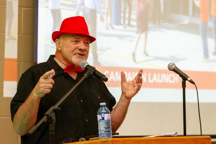 United Way of Peterborough & District CEO Jim Russell during the official launch of the United Way's 2025-26 community campaign on September 25, 2025 at the Healthy Planet Arena. (Photo: Jordan Lyall Photography) United Way of Peterborough & District CEO Jim Russell during the official launch of the United Way's 2025-26 community campaign on September 25, 2025 at the Healthy Planet Arena. (Photo: Jordan Lyall Photography)