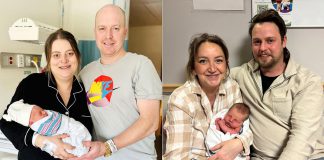 Cobourg and Lindsay hospitals ring in 2026 with New Year’s Day babies Baby Emma (with first-time parents Hayley and Nate of Port Hope) and Baby Theo (with first-time parents Jessie and Mathew of Cambry) were both born on January 1, 2026. Emma was born at 12:02 a.m. at Northumberland Hills Hospital in Cobourg and Theo was born at 8:47 p.m. at Ross Memorial Hospital in Lindsay. (Photos courtesy of Northumberland Hills Hospital and Ross Memorial Hospital)