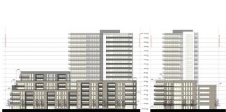 Proposed 17-storey high-rise on Crescent Street in Peterborough could climb to 20 storeys City of Peterborough staff are recommending changes to Ashburnham Realty's concept plan for a proposed 17-storey mixed-use building (pictured) on Crescent Street behind the Art Gallery of Peterborough, including to reduce massing of the tower portion, reduce the height of the podium portion, and increase setbacks. To accommodate the changes, city staff are recommending allowing Ashburnham Realty to increase the building height up to 20 storeys. (Graphic: Unity Design Studio Inc.)