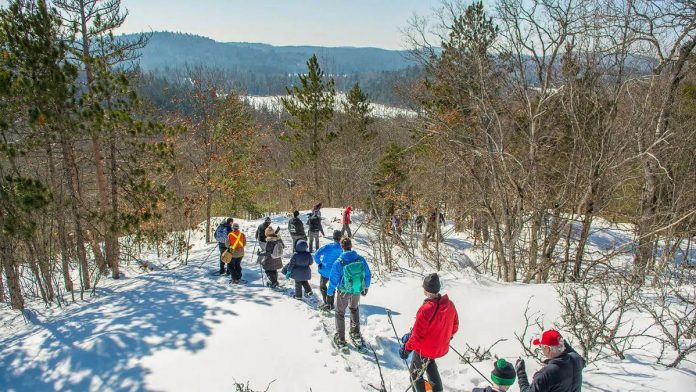 The winter edition of the Hike Haliburton Festival is returning to the Haliburton Highlands on February 7 and 8, 2026. Registration is now open for free guided hikes led by local experts, and the weekend also offers the opportunity for visitors to book excursions led by local outfitters and enjoy arts and culture. (Photo courtesy of Haliburton County) The winter edition of the Hike Haliburton Festival is returning to the Haliburton Highlands on February 7 and 8, 2026. Registration is now open for free guided hikes led by local experts, and the weekend also offers the opportunity for visitors to book excursions led by local outfitters and enjoy arts and culture. (Photo courtesy of Haliburton County)