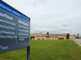Kawartha Lakes courthouse in Lindsay.