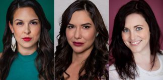Coast Salish Indigenous actor Michelle Bardac, Nakota/Assiniboine Nation actor Sera-Lys McArthur, and Peterborough actor Megan Murphy are the "Women of the Fur Trade" in New Stages Theatre Company's staged reading of Frances Koncan's award-winning play on January 24, 2026 at Market Hall Performing Arts Centre in downtown Peterborough. Directed by Patti Shaughnessy, the play will also feature Thomas Scott and Chris Mejaki. (kawarthaNOW collage)