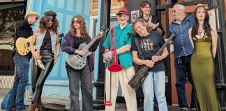 Peterborough Musicians Benevolent Association (PMBA) Deluxe Live presents The Jethro's Blues Jam All-Stars, featuring Al Black on vocals/drums/harp, Jeremy Spencley on guitar/vocals, J.P. Hovercraft on bass/vocals, Lucy Ferrill on guitar/vocals, Parker Farris on guitar, Caitlin O'Connor on vocals, Frank Barth on trombone, and Maddy Hope on drums, at The Social Pub in downtown Peterborough on Saturday afternoon. (Photo via PMBA Facebook page)