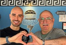 Giorgos "George" Kallonakis and his father Manolis of Olympus Burger show their love for the Port Hope community when announcing the family is stepping away from management of the award-winning burger restaurant so they can "regain some of our life back" after operating the restaurant for 13 years. (Photo: Olympus Burger / Instagram)