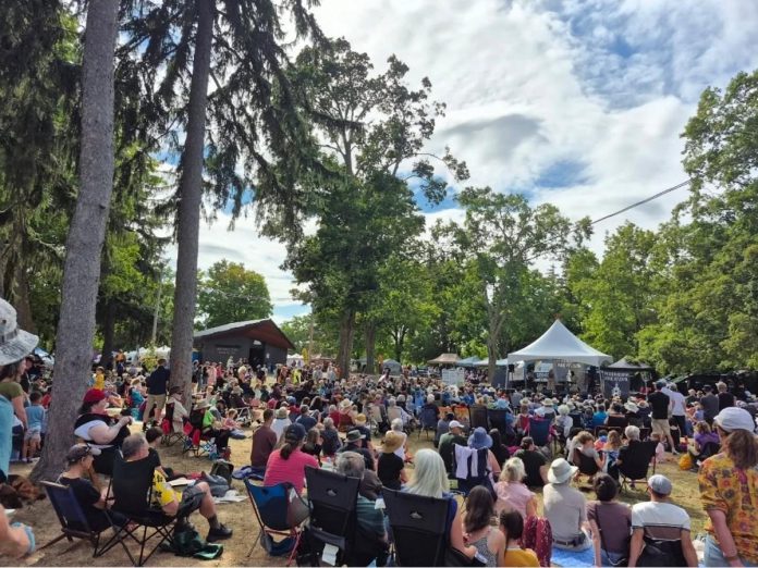 The Peterborough Folk Festival attracted more than 16,000 people in 2025 and contributed nearly $2 million to Peterborough's economy. (Photo courtesy of Peterborough Folk Festival)