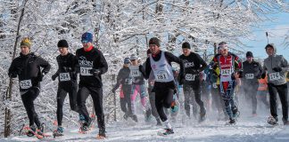 Some of North America's top snowshoe athletes are expected to compete in the inaugural Kawartha Lakes Winter Festival at Eganridge Resort, Golf Club & Spa in Fenelon Falls on February 1, 2026. (Photo: Spafford Health and Adventure)