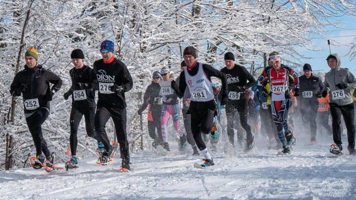Some of North America's top snowshoe athletes are expected to compete in the inaugural Kawartha Lakes Winter Festival at Eganridge Resort, Golf Club & Spa in Fenelon Falls on February 1, 2026. (Photo: Spafford Health and Adventure)