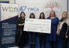 The Women's Business Network of Peterborough presented a cheque for $4,410 to the YWCA Peterborough Haliburton on January 22, 2026 in support of the non-profit organization's programs and safe spaces for women and children escaping the effects of gender-based violence. (Photo courtesy of YWCA Peterborough Haliburton)