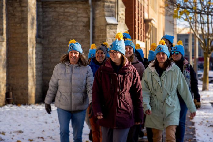 Adult participants who raise more than $150 and youth participants who raise more than $75 in support of one of the local Coldest Night of The Year fundraising walks will receive a specialty commemorative toque. (Photo courtesy of Blue Sky Foundation)