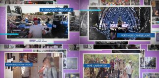 Peterborough Musicfest, Port Hope Candlelight Festival, the Art Gallery of Peterborough's Kawartha Autumn Studio Tour, and Hike Haliburton are four of the nine festivals in the Kawarthas region that made Festivals and Events Ontario's 2026 Top 100 Festivals & Events in Ontario. Although the Peterborough Folk Festival isn't on the Top 100 list, it was honoured with an FEO Sustainability Award. (kawarthaNOW screenshots of Festivals and Events Ontario videos)