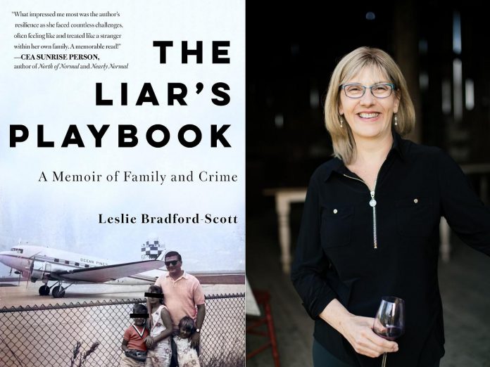 Walton Wood Farm founder Leslie Bradford-Scott, now living in Roseneath, has written a memoir based on an investigation of a manuscript her late criminal father wrote in prison. 'The Liar's Playbook: A Memoir of Family and Crime', to be released by Simon & Schuster on May 5, 2026, recounts her journey to discover the truth about her father and her efforts to overcome intergenerational trauma. (Photos courtesy of Leslie Bradford-Scott)