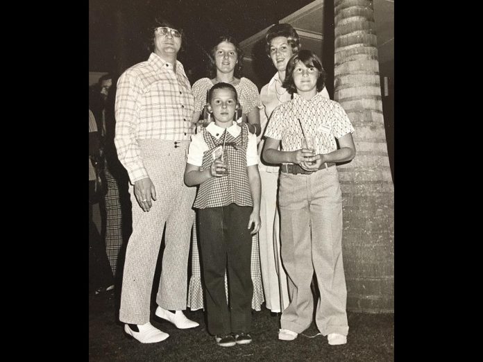 When she was 12 years old and living in Grimsby, Leslie Bradford-Scott's life was turned upside down when police swarmed the family home and her mother and grandmother whisked her away to Florida with no explanation and no questions allowed. She later learned her father was a drug dealer and, while he was serving a 15-year prison term, wrote a 545-page manuscript in which he claimed to have been trafficking goods, running arms, and playing both sides between international intelligence and the mafia. (Photo courtesy of Leslie Bradford-Scott)