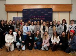 Organizers, sponsors, and some of the 60 nominees for the second annual Luminary Awards for Women in Business during a nominee announcement at the Peterborough and the Kawarthas Chamber of Commerce offices on February 11, 2026. (Photo: Jordan Lyall Photography)