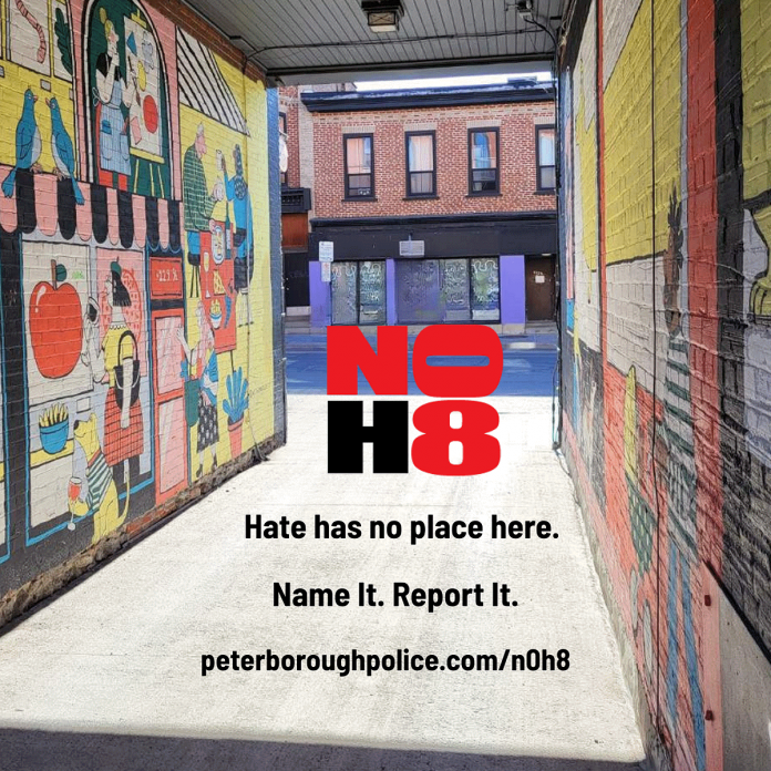 Over the past five years, an average of 46 hate/bias incidents have been reported to the Peterborough Police Service each year, with more than half resulting in a charge. Many incidents go unreported or are only shared on social media instead of being reported to police. For the police to investigate an incident, it must be reported directly to the police. (Graphic: Peterborough Police Service)