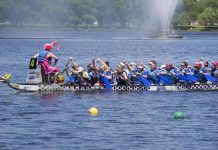 Peterborough’s Dragon Boat Festival marks 25 years of paddling for cancer care this summer The 25th anniversary Peterborough's Dragon Boat Festival takes place on June 13, 2026 on Little Lake at Del Crary Park in downtown Peterborough. (Photo courtesy of Peterborough's Dragon Boat Festival)