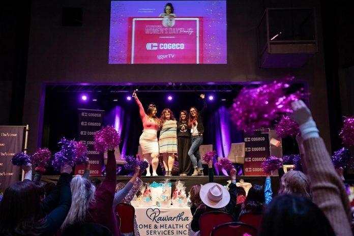 Tiffany Arcari (left) celebrating local women during The Tiffany Show's 2025 International Women's Day Party at The Venue in downtown Peterborough. Registration is now open for the third annual community-oriented event which will take place at The Venue on March 8, 2026 and feature powerful stories from four local women, the Self-Love Mirror, pampering from local businesses, prizes and giveaways, and lots of fun surprises. (Photo: Jordan Lyall Photography) Tiffany Arcari (left) celebrating local women during The Tiffany Show's 2025 International Women's Day Party at The Venue in downtown Peterborough. Registration is now open for the third annual community-oriented event which will take place at The Venue on March 8, 2026 and feature powerful stories from four local women, the Self-Love Mirror, pampering from local businesses, prizes and giveaways, and lots of fun surprises. (Photo: Jordan Lyall Photography)