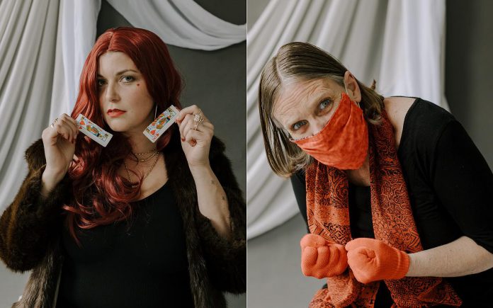 Rose Terry as the Queen of Hearts and Hermoine Rivision as Lady Macbeth for Heather Doughty's latest photography project "Villains." Launching ahead of International Women's Day on March 6, 2026 at Doughty's studio in downtown Peterborough, the visual and audio exhibition explores how media, social media, and mob mentality can completely change a narrative and turn a strong and powerful woman into a villain. (Photos: Heather Doughty Photography)