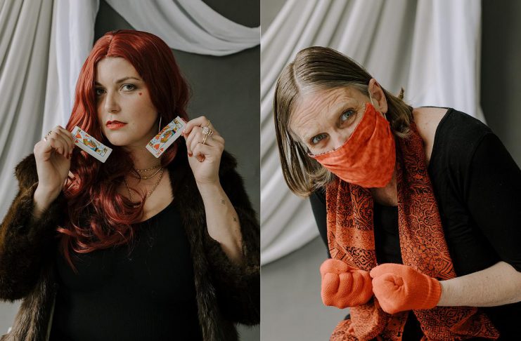 Rose Terry as the Queen of Hearts and Hermoine Rivision as Lady Macbeth for Heather Doughty's latest photography project "Villains." Launching ahead of International Women's Day on March 6, 2026 at Doughty's studio in downtown Peterborough, the visual and audio exhibition explores how media, social media, and mob mentality can completely change a narrative and turn a strong and powerful woman into a villain. (Photos: Heather Doughty Photography)