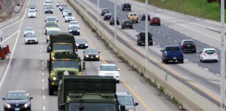 Military convoys to move through Kawarthas region this weekend for army training exercise Canadian Armed Forces vehicles travelling on a highway. (Photo: Department of National Defence, Canadian Armed Forces)