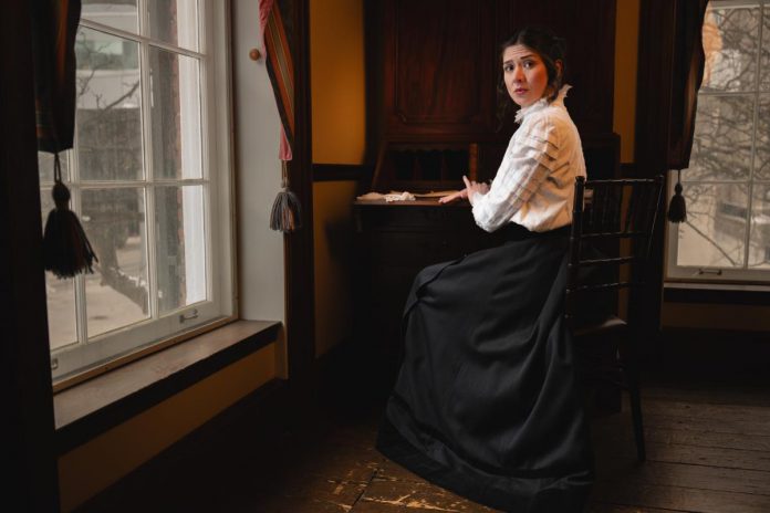 Courtney Ch'ng Lancaster stars as the psychologically tortured Bella Manningham in Johnna Wright and Patty Jamieson's adaptation of "Gaslight" from August 21 to September 6, 2026 at Port Hope's Capitol Theatre. (Photo: Sam Moffatt)