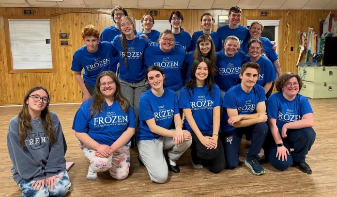 Cast members of the Anne Shirley Theatre Company's production of "Frozen: The Broadway Musical" running at Showplace Performance Centre in downtown Peterborough from March 13 to 21, 2026. (Photo: Anne Shirley Theatre Company / Facebook)