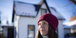 Innovative exterior insulation system can help make older homes more energy efficient Kat Senyk in front of her upgraded home in Port Perry. Through her work experience leading exterior insulation and finish system (EIFS) overcladding projects, she was inspired to retrofit her own home's exterior insulation, contributing to a nearly 50 per cent reduction in energy use. (Photo: Adrian Merrit Smith)