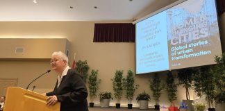 Joy Lachica to seek re-election as Town Ward councillor in Peterborough Town Ward councillor Joy Lachica speaking at an International Women's Day hosted by the Women's Business Network of Peterborough on March 4, 2026, where she announced her intention to seek re-election in Town Ward, which includes downtown Peterborough, in the October municipal election. (Photo: Jeannine Taylor / kawarthaNOW)