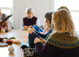 Engaging in fibre arts is proven to have a number of substantial mental, emotional, and physical health benefits including reducing stress, improving motor skills, and enhancing cognitive function. Deanna Guttman, owner of Needles in the Hay in downtown Peterborough, is offering a series of classes in crocheting, knitting, weaving, and macrame this spring for both beginners and advanced fibre artists. (Photo courtesy of Needles in the Hay)