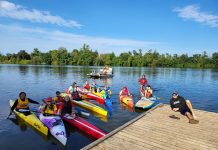 Registration is now open for spring and summer programs led by the Peterborough Canoe & Kayak Club on Little Lake. Guided by competitive sprint canoeist and head coach Zoe Bergeron, the youth programs include full-day sprint camps, high-performance training, and a new youth dragon boat team. Registration is also open for master's programs for adults, which include community, competitive, and dragon boat programs. (Photo courtesy of Peterborough Canoe & Kayak Club)
