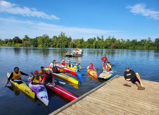 Registration is now open for spring and summer programs led by the Peterborough Canoe & Kayak Club on Little Lake. Guided by competitive sprint canoeist and head coach Zoe Bergeron, the youth programs include full-day sprint camps, high-performance training, and a new youth dragon boat team. Registration is also open for master's programs for adults, which include community, competitive, and dragon boat programs. (Photo courtesy of Peterborough Canoe & Kayak Club)