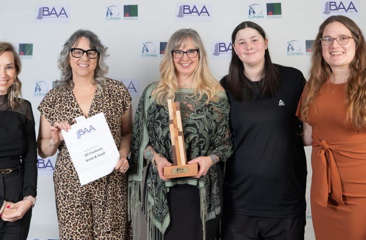 All Creatures Great and Small in Cobourg was the recipient of the inaugural Inclusion, Diversity, Equity and Accessibility (IDEA) Award at the Northumberland Central Chamber of Commerce's 23rd annual Business Achievement Awards in partnership with the Town of Cobourg. One of nine awards presented on March 27, 2026, the IDEA Award recognizes businesses that have taken proactive steps to raise awareness about the importance of welcoming and accommodating all. (Photo courtesy of Northumberland Central Chamber of Commerce)