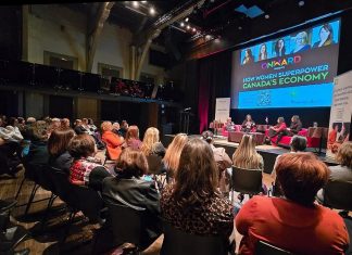Hosted by Maryam Monsef's ONWARD and the Peterborough and Kawarthas Chamber of Commerce, "A Conversation about the Status of Women in our Community" on March 31, 2026 at the Market Hall Performing Arts Centre in downtown Peterborough is a follow-up to last winter's "How Women Superpower Canada's Economy" event. Held in honour of the late civic leader and feminist Ann Farquharson, the 2026 event will explore key topics such as women's leadership, economic empowerment, gender equity, intersectional barriers, community impact, and pathways forward and will include a light lunch and time for networking. (Photo: Jeannine Taylor / kawarthaNOW)