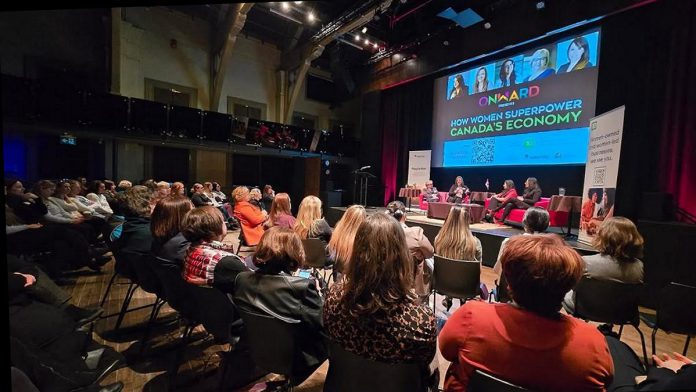 Hosted by Maryam Monsef's ONWARD and the Peterborough and Kawarthas Chamber of Commerce, "A Conversation about the Status of Women in our Community" on March 31, 2026 at the Market Hall Performing Arts Centre in downtown Peterborough is a follow-up to last winter's "How Women Superpower Canada's Economy" event. Held in honour of the late civic leader and feminist Ann Farquharson, the 2026 event will explore key topics such as women's leadership, economic empowerment, gender equity, intersectional barriers, community impact, and pathways forward and will include a light lunch and time for networking. (Photo: Jeannine Taylor / kawarthaNOW) Hosted by Maryam Monsef's ONWARD and the Peterborough and Kawarthas Chamber of Commerce, "A Conversation about the Status of Women in our Community" on March 31, 2026 at the Market Hall Performing Arts Centre in downtown Peterborough is a follow-up to last winter's "How Women Superpower Canada's Economy" event. Held in honour of the late civic leader and feminist Ann Farquharson, the 2026 event will explore key topics such as women's leadership, economic empowerment, gender equity, intersectional barriers, community impact, and pathways forward and will include a light lunch and time for networking. (Photo: Jeannine Taylor / kawarthaNOW)