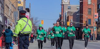 The 2018 St. Patrick's Day 5k Run and Walk, organized by Runner's Life, taking place on George Street in downtown Peterborough. (Photo: Runner's Life)