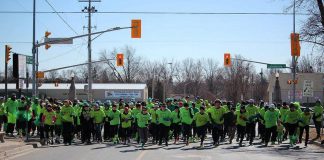 The St. Patrick's Day 5k Run and Walk scheduled for March 15, 2026 before the St. Patrick's Day Parade has been effectively cancelled less than 40 hours before the event after Peterborough city council reversed its earlier decision to grant organizer Dave Dame a temporary road closure permit for George Street in the downtown core. (Photo: Runner's Life)