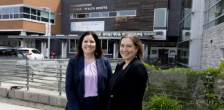 Lesley Heighway, president and CEO of the Peterborough Regional Health Centre (PRHC) Foundation, and Dr. Lynn Mikula, president and CEO of PRHC, have a strong working relationship and shared ambition for meeting the needs of regional healthcare. A rare occurrence as a female-led partnership between hospital and foundation, Heighway and Dr. Mikula are encouraging women to have confidence in stepping into leadership positions this International Women's Day. (Photo courtesy of PRHC Foundation)