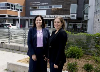 Lesley Heighway, president and CEO of the Peterborough Regional Health Centre (PRHC) Foundation, and Dr. Lynn Mikula, president and CEO of PRHC, have a strong working relationship and shared ambition for meeting the needs of regional healthcare. A rare occurrence as a female-led partnership between hospital and foundation, Heighway and Dr. Mikula are encouraging women to have confidence in stepping into leadership positions this International Women's Day. (Photo courtesy of PRHC Foundation)