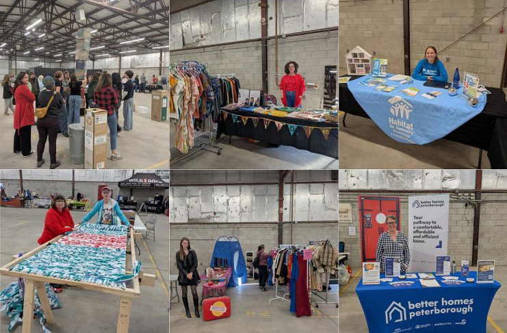 Some of the 25 businesses and organizations that participated at Clean Up Peterborough's inaugural RE:Connect circular economy event on October 29, 2025 at the Morrow Building in Peterborough. The free family-friendly event returns on April 15, 2026 and will give attendees the opportunity to learn creative and practical ways to repair, reuse, and recycle materials to divert them from the landfill. The spring event also features three all-new sustainability initiatives: a clothing swap, a jigsaw puzzle swap, and an art contest. (Photos courtesy of Clean Up Peterborough)